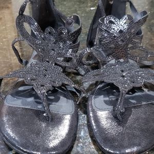 Sparkly Black Sandal